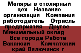 Маляры в столярный цех › Название организации ­ Компания-работодатель › Отрасль предприятия ­ Другое › Минимальный оклад ­ 1 - Все города Работа » Вакансии   . Камчатский край,Вилючинск г.